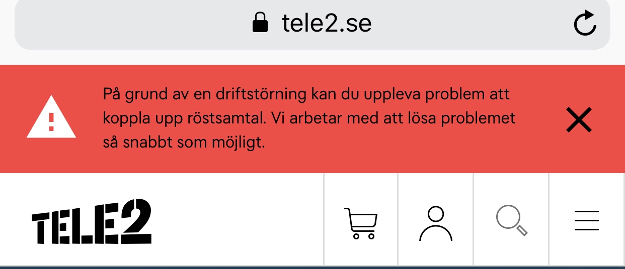 störningar tele2